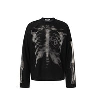 'X-Ray' Thermal Knit Waffle Long Sleeve Tee