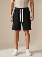Unisex Solid Pocket Waist Shorts