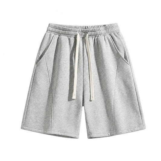 Unisex Solid Pocket Waist Shorts