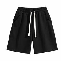 Unisex Solid Pocket Waist Shorts